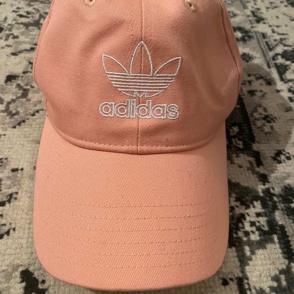 Adidas Pink Hat with White Embroidery Brand New